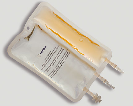 Infusion bags with multiple compartments